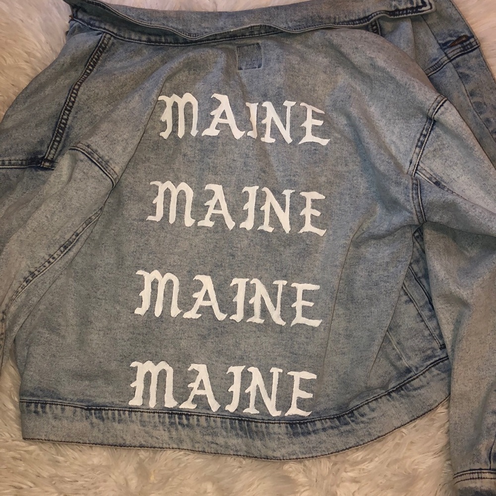Handpainted MAINE jacket